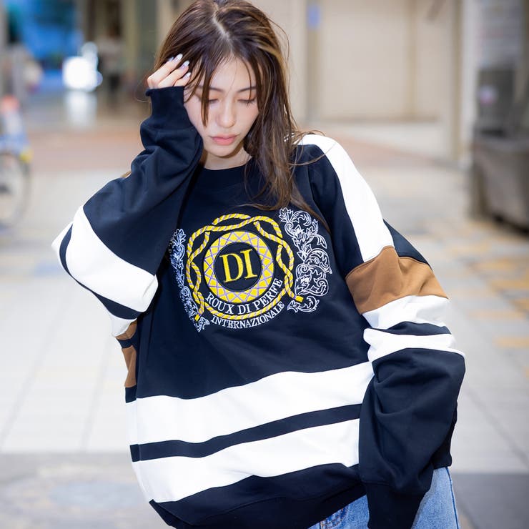 復刻刺繍ロゴトレーナー ビッグシルエット スウェット | Felt Maglietta | 詳細画像2 