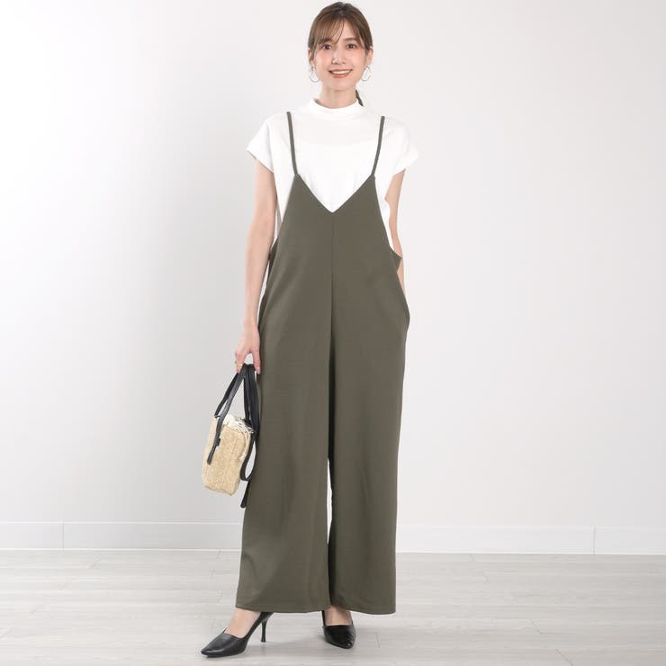 肩紐クロスサロペット 春夏 春 夏[品番：FM000005470]｜Felt Maglietta