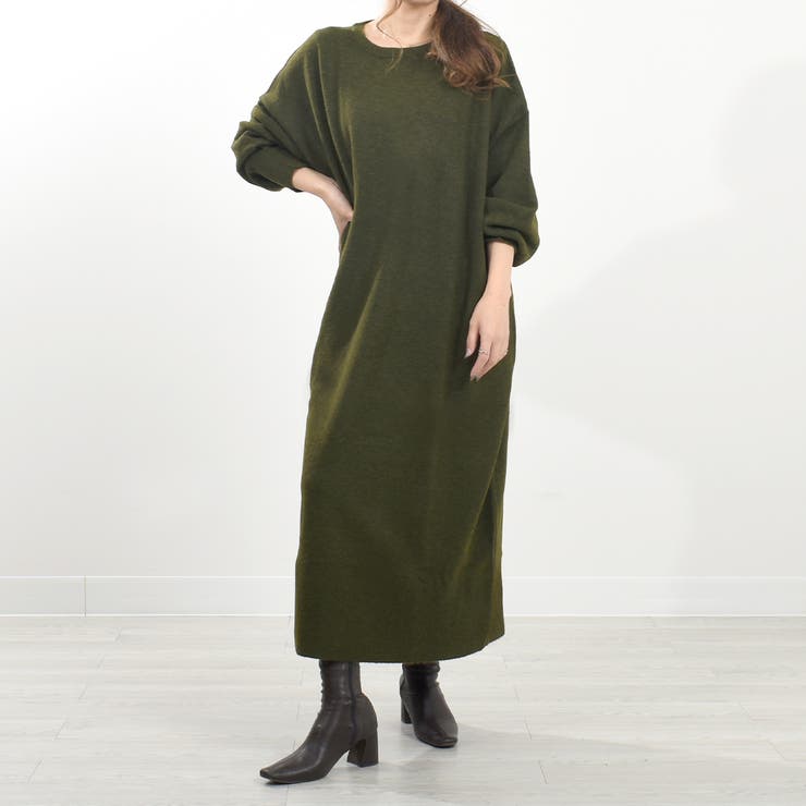 RBTヤーンニットワンピース セーター ロングワンピース[品番