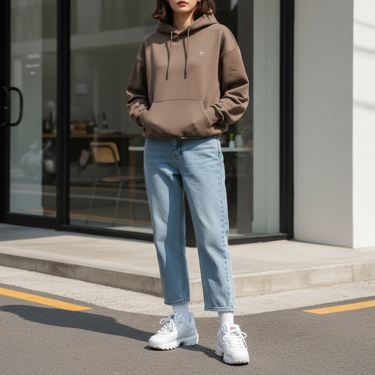Semi-cropped Post-run Hoodie | FILA | 詳細画像2 