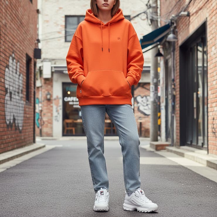 Semi-cropped Post-run Hoodie | FILA | 詳細画像4 