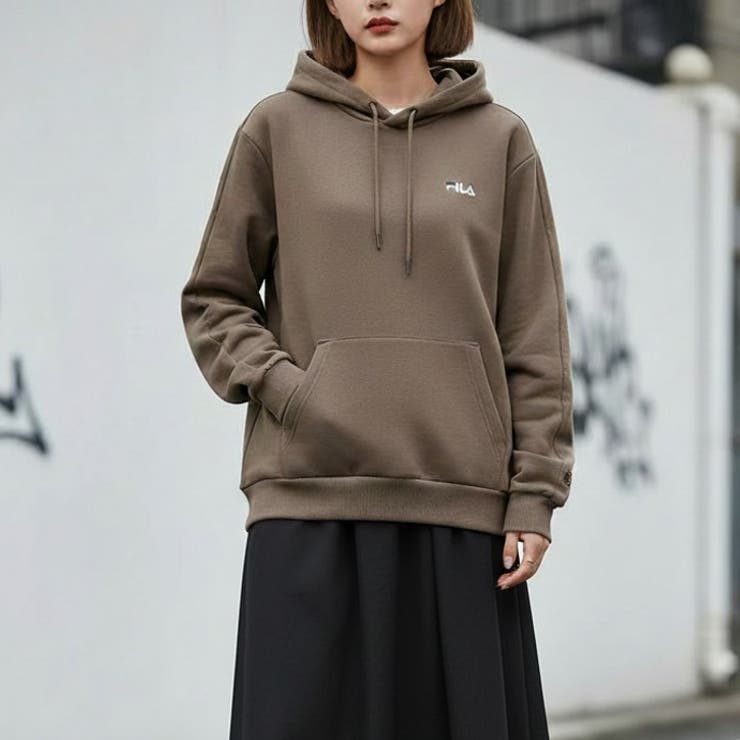 裏起毛スウェットフーディー パーカー レディース | FILA | 詳細画像1 
