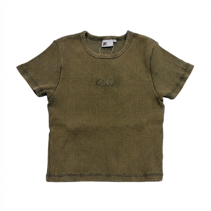BEIGE | PIGMENT RIB S/S TEE | FILA
