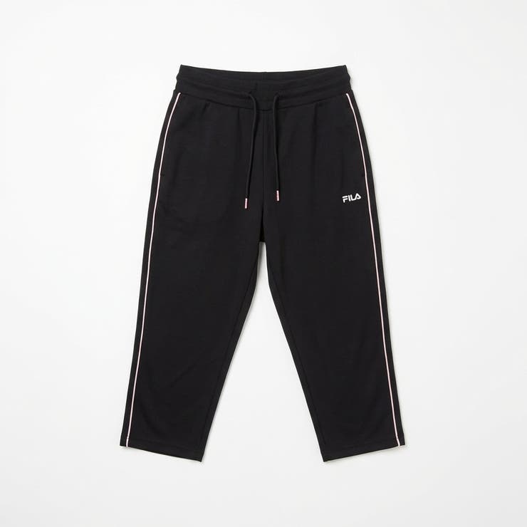 BLACK | PIPING CROPPED PANTS | FILA