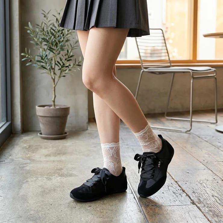 スニーカー/レディース/バレエシューズ/リボン/FILA BALLET | FILA | 詳細画像1 