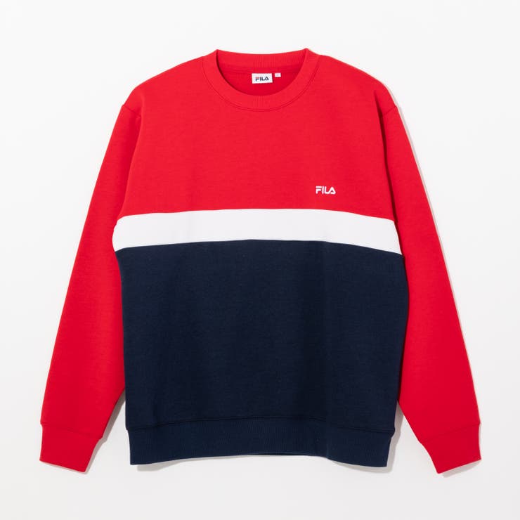 RD0 | SWITCHING CREW NECK SHIRTS | FILA
