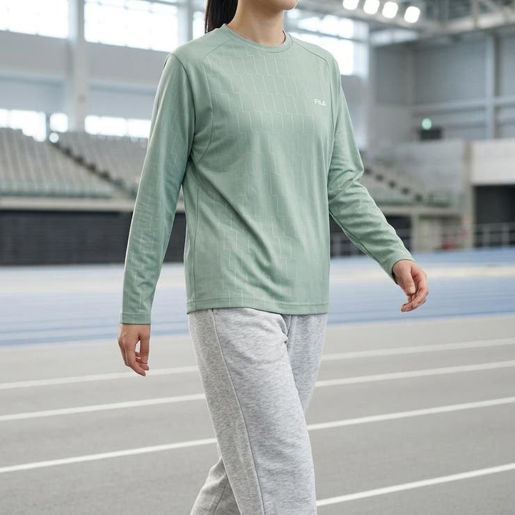 切り替えロングスリーブTシャツ レディース トレーニングウェア | FILA | 詳細画像1 