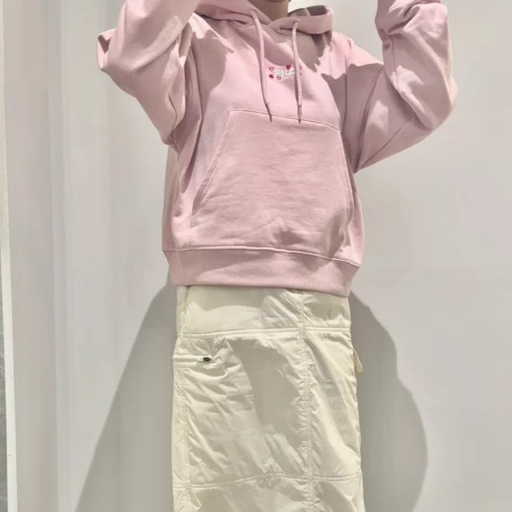 プルオーバーフーディ ショート丈パーカー レディース | FILA | 詳細画像1 