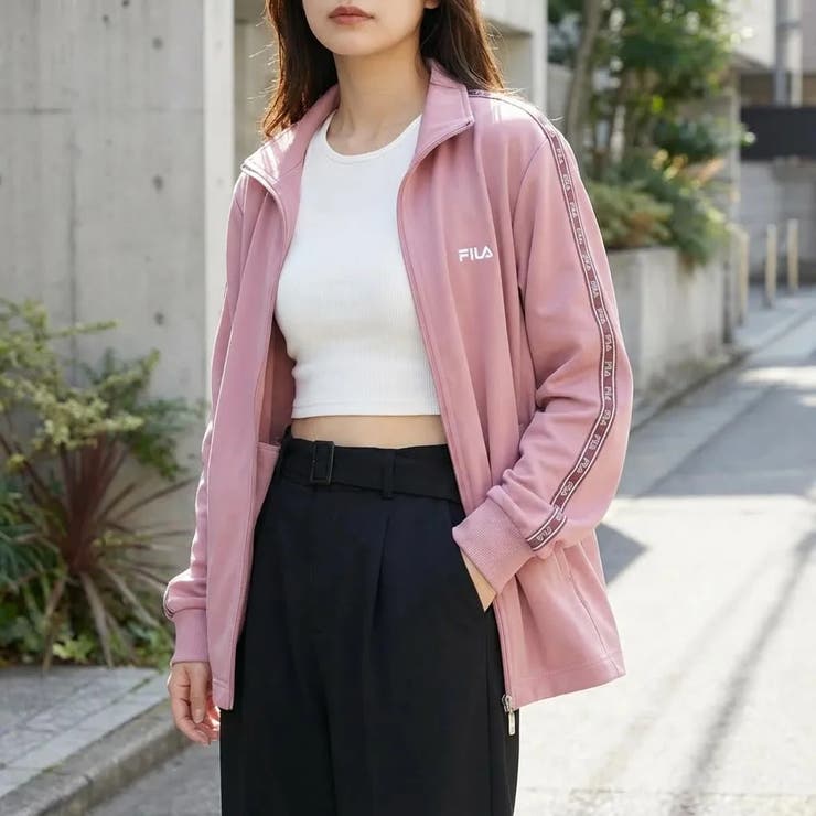 ロゴテープジャージジャケット トラックジャケット レディース | FILA | 詳細画像1 