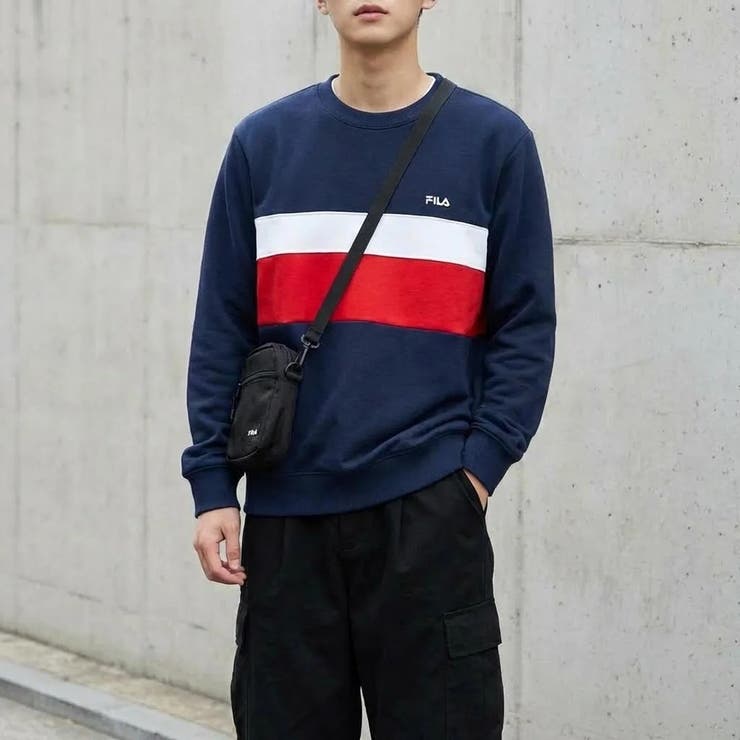 切替クルーネックトレーナー カジュアルウェア レディース | FILA | 詳細画像1 