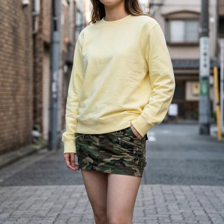 ワンポイントクルーネックトレーナー 裏起毛 スウェット | FILA | 詳細画像1 