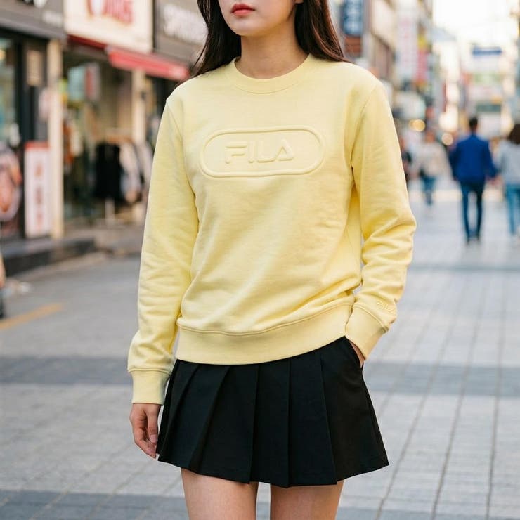裏起毛トレーナー スウェット プルオーバー | FILA | 詳細画像1 