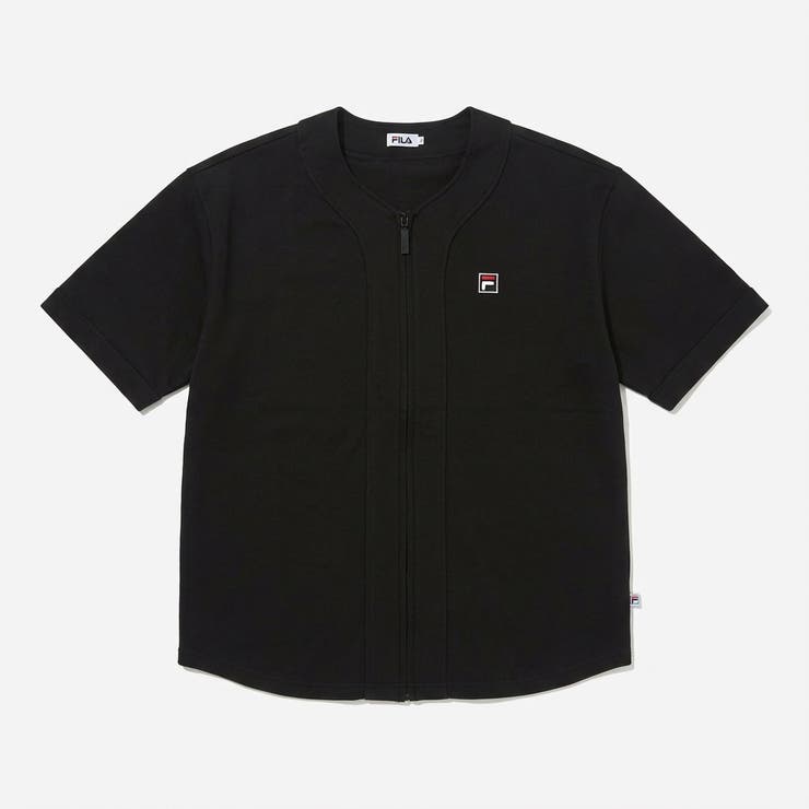 BLACK | S/S NO-COLLAR SHIRT | FILA
