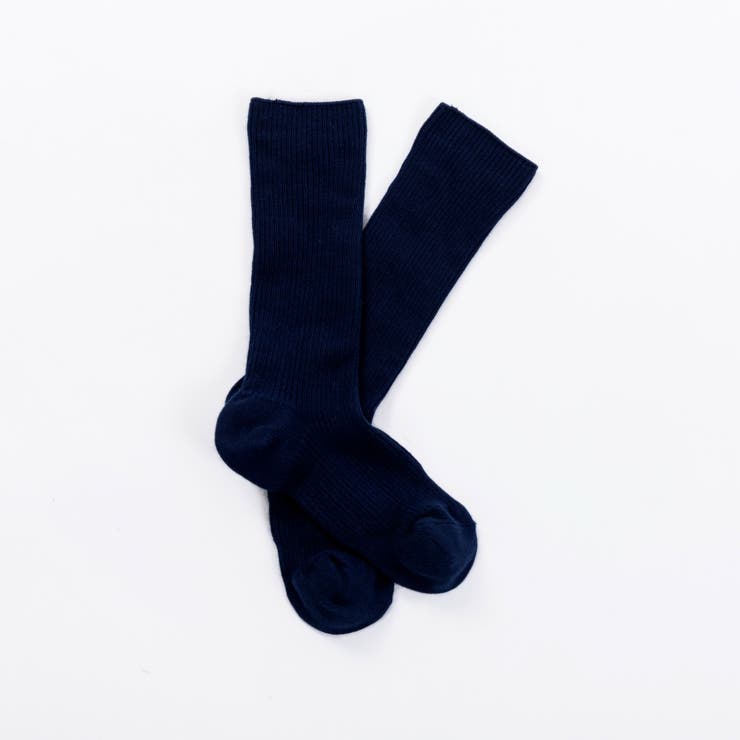 紺(ネイビー) | 4足組 ハイソックス 無地 | Filloie