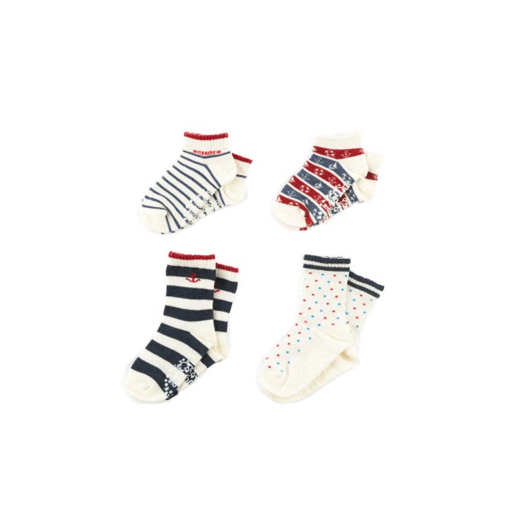 4足組ソックス マリン 靴下 | Filloie | 詳細画像1 