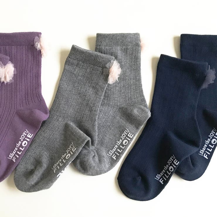 マルチ | 3足組 靴下 クルー丈 | Filloie