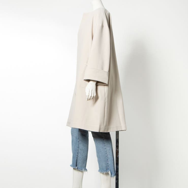 Te chichi】ノーカラーコート[品番：FINW0004543]｜FINE