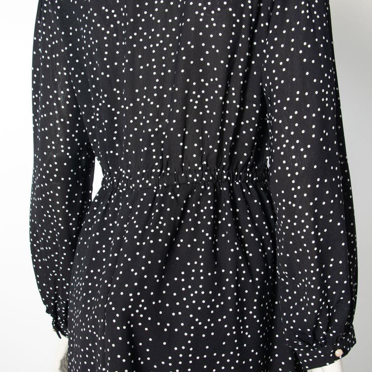 tantan⭐︎inaワンピース新品⭐︎今季完売 セール】 【OUTLET】バックサテンアムンゼンドットpt.ワンピース