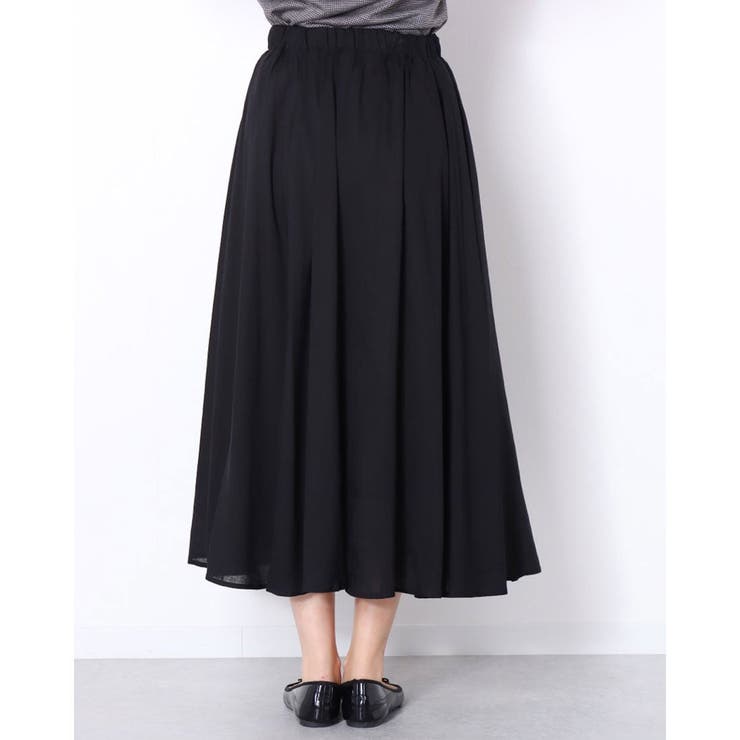 ☺︎happy smile☺︎ 様　COUDRE ギャザースカート　黒　CD127 ギャザースカート CD127 COUDRE｜MIKIRI STORE