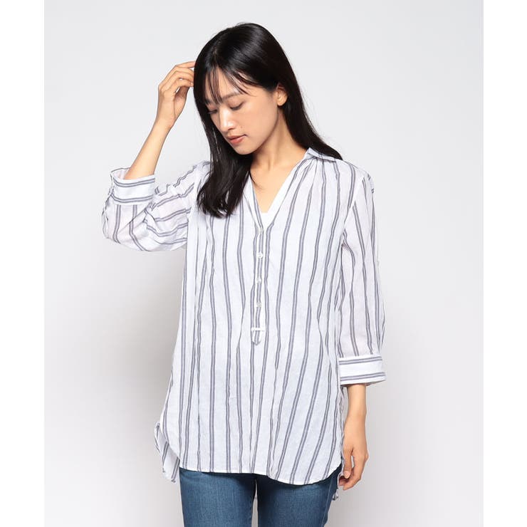 FINE】【Jeunne Garcon】綿ストライプスキッパーチュニック[品番