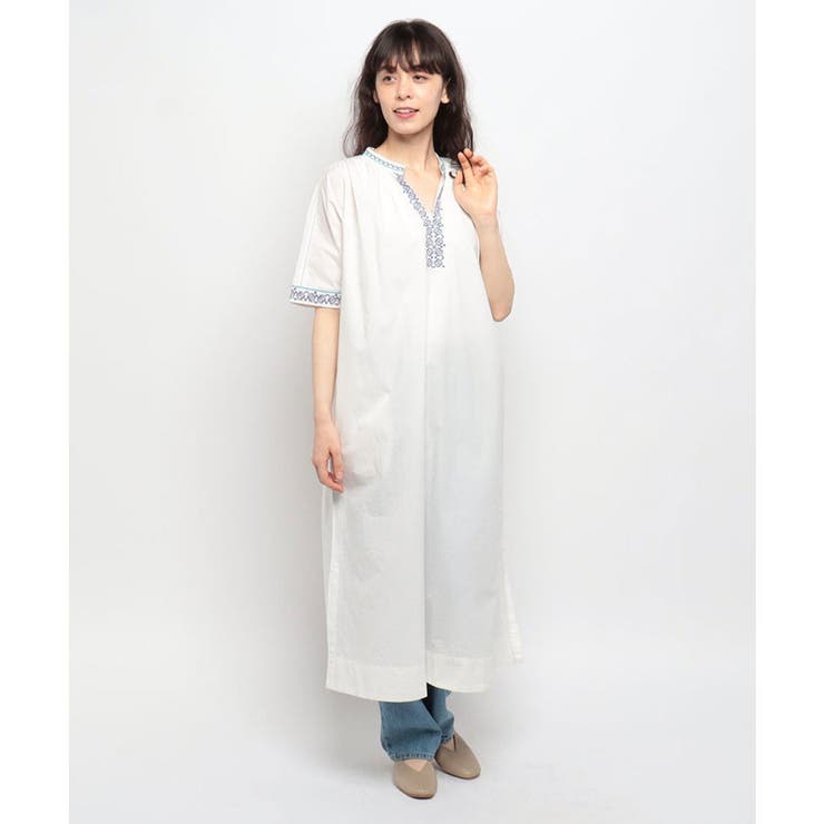 Fanaka】パレスチナ刺しゅうワンピース[品番：FINW0006907]｜FINE 
