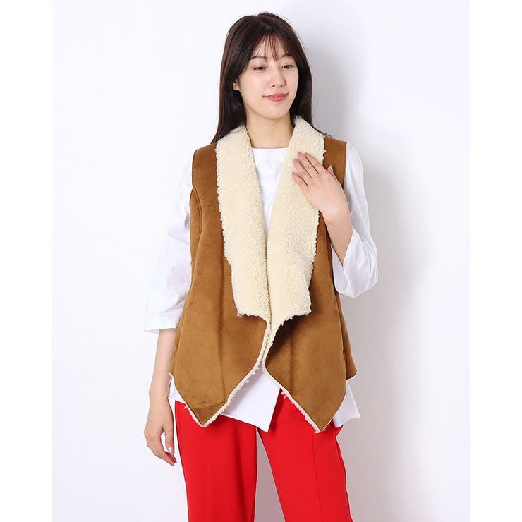 Bou Jeloud】フェイクムートンベスト[品番：FINW0002117]｜FINE  