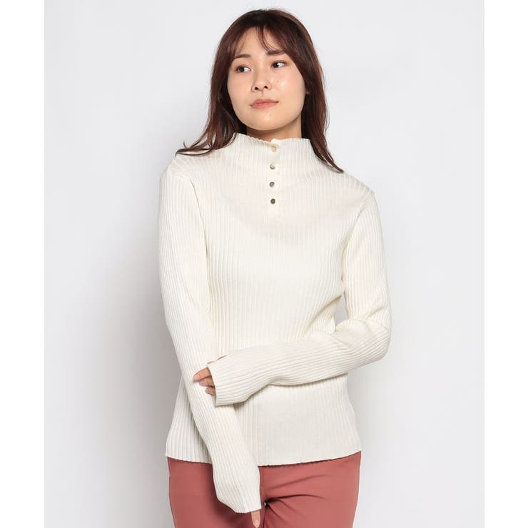 ワイドリブサムホールボトルネックプルオーバー | FINE  | 詳細画像2