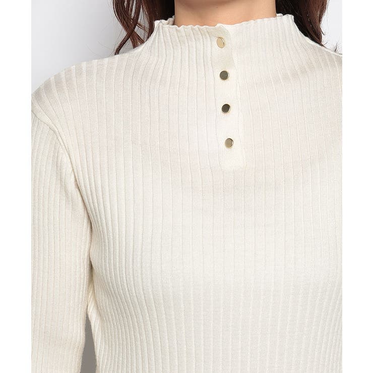 ワイドリブサムホールボトルネックプルオーバー | FINE  | 詳細画像5