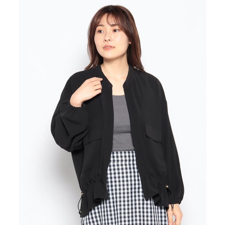 af comfy】ギャザーアクセントライトブルゾン[品番:FINW0006814 af comfy】ギャザーアクセントライトブルゾン[品番:FINW0006814