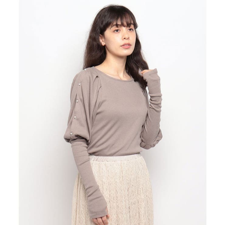 BEIGE | 【FINE】ショルダースリットプルオーバー | FINE 