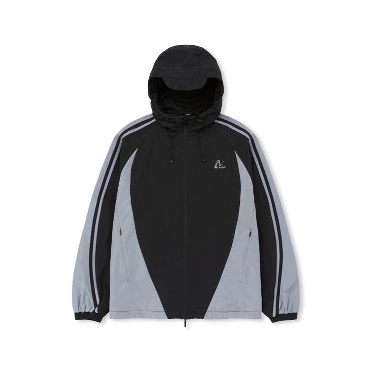 [ NERDY ]★23FW★CURVED BLOCK WINDBREAKER NERDY】CURVED BLOCK WINDBREAKER[品番：FINW0006974]｜FINE