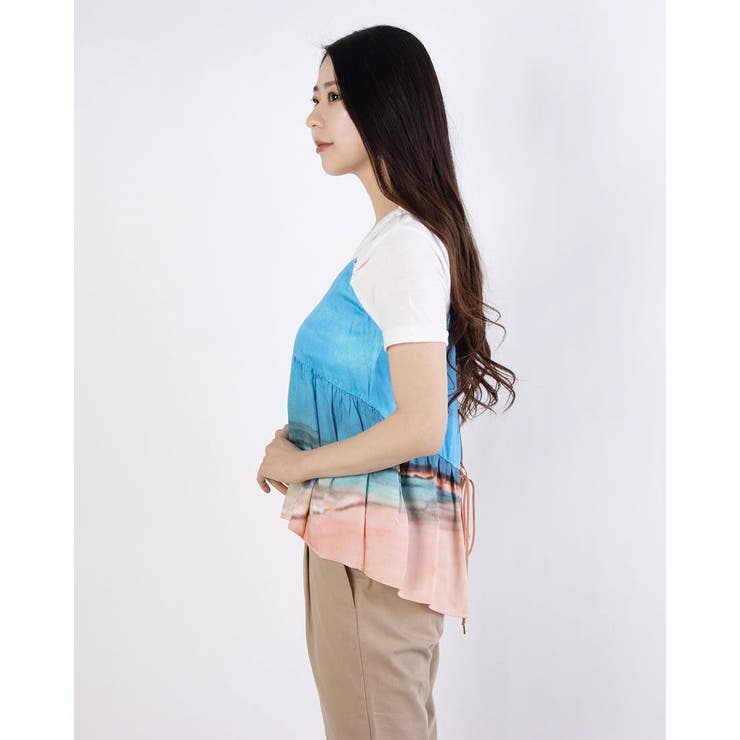 Rename】高め切り替えフレアキャミソール[品番：FINW0003946]｜FINE