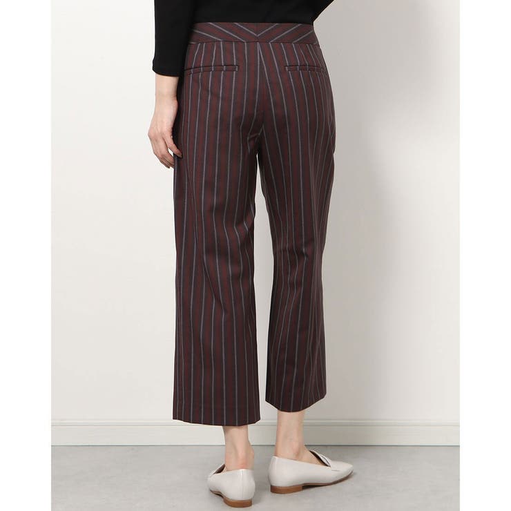 Rename】ストライプクロップド丈パンツ[品番：FINW0005582]｜FINE