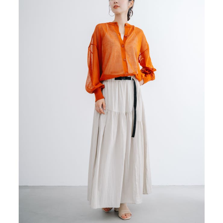 【refinedworks】透け感を楽しむ。クルーネックシアーカーディガン！ | refinedworks | 詳細画像14 