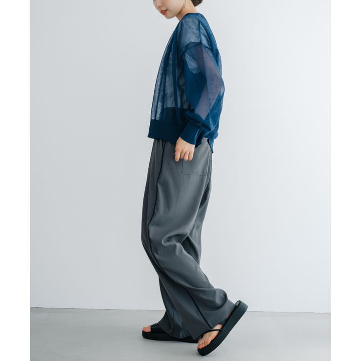 【refinedworks】透け感を楽しむ。クルーネックシアーカーディガン！ | refinedworks | 詳細画像30 