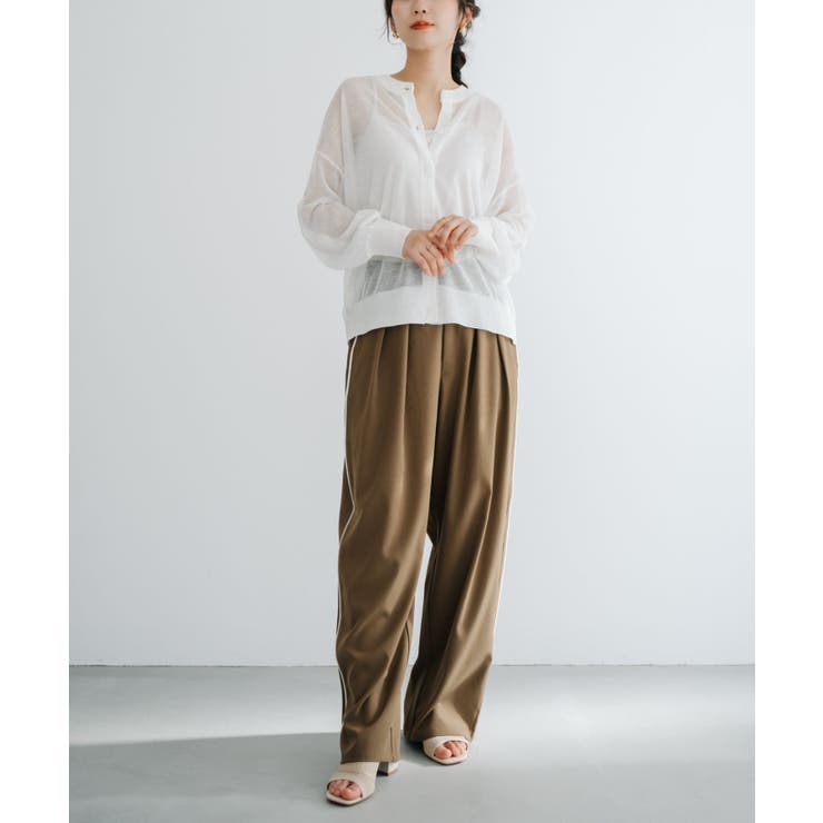 【refinedworks】透け感を楽しむ。クルーネックシアーカーディガン！ | refinedworks | 詳細画像6 