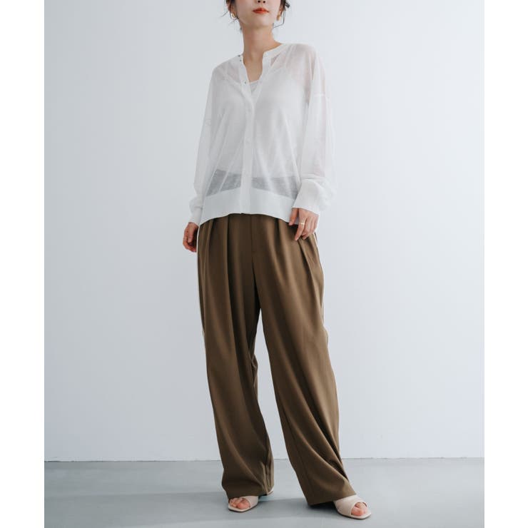 【refinedworks】透け感を楽しむ。クルーネックシアーカーディガン！ | refinedworks | 詳細画像8 