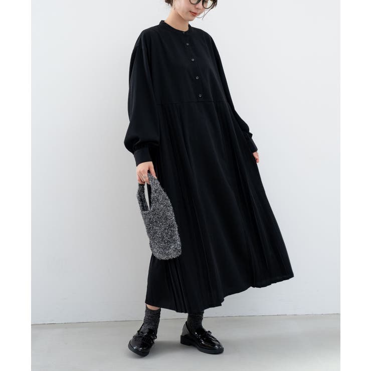 refinedworks】オケージョンでも使える！プリーツ切替ワンピース[品番