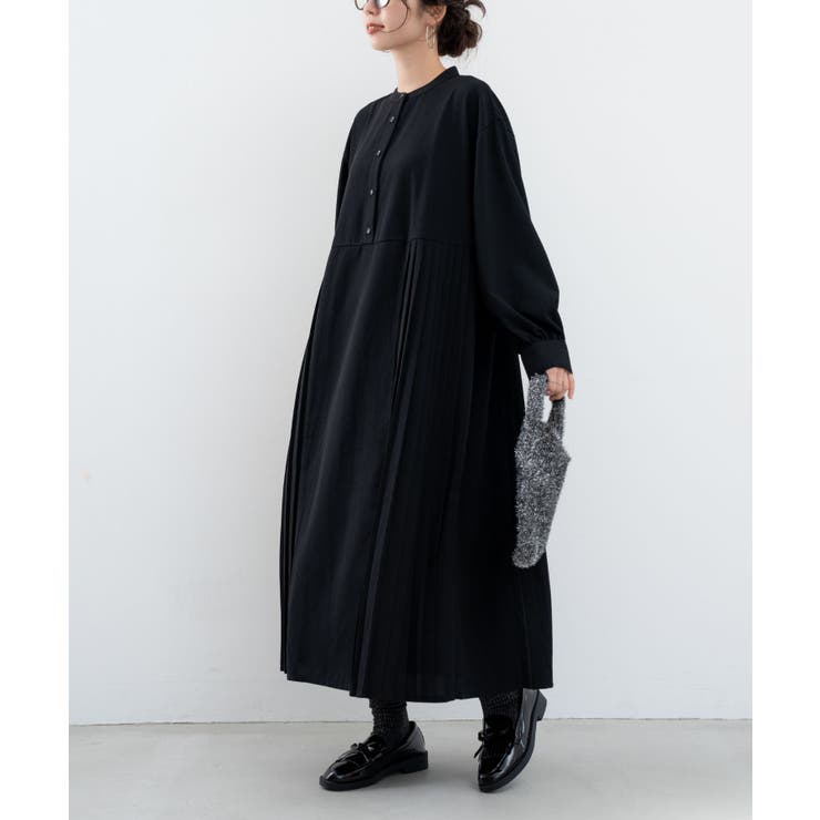 refinedworks】オケージョンでも使える！プリーツ切替ワンピース[品番