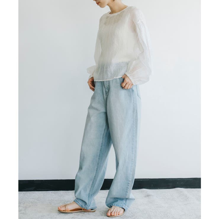 立体的なカーブシルエットで、旬のレッグラインを描くカーブデニムパンツ | refinedworks | 詳細画像10 