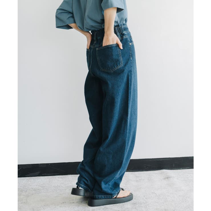 立体的なカーブシルエットで、旬のレッグラインを描くカーブデニムパンツ | refinedworks | 詳細画像13 