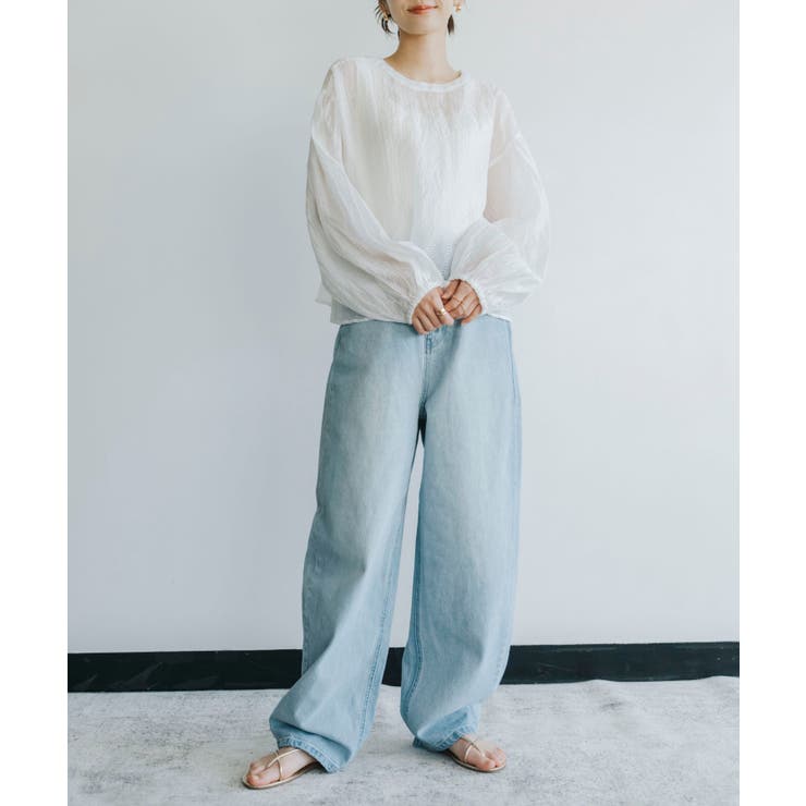 立体的なカーブシルエットで、旬のレッグラインを描くカーブデニムパンツ | refinedworks | 詳細画像6 