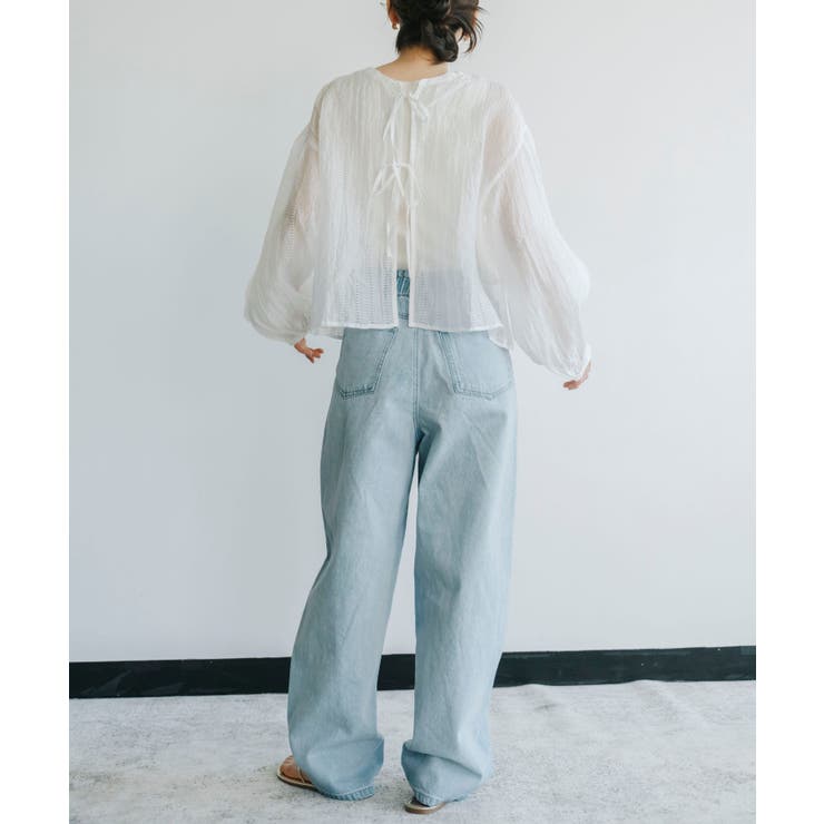 立体的なカーブシルエットで、旬のレッグラインを描くカーブデニムパンツ | refinedworks | 詳細画像9 