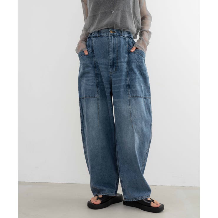 refinedworks】ブラスト加工をしっかりめにかけているデニムパンツ