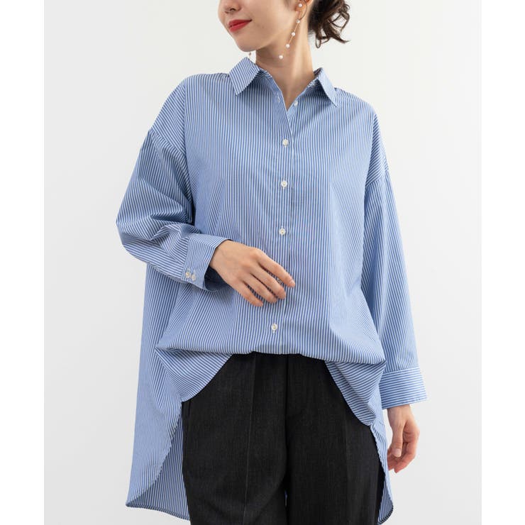ブルー | 【ANNA LUNA】ストライプ2WAYシャツブラウス | ANNA LUNA