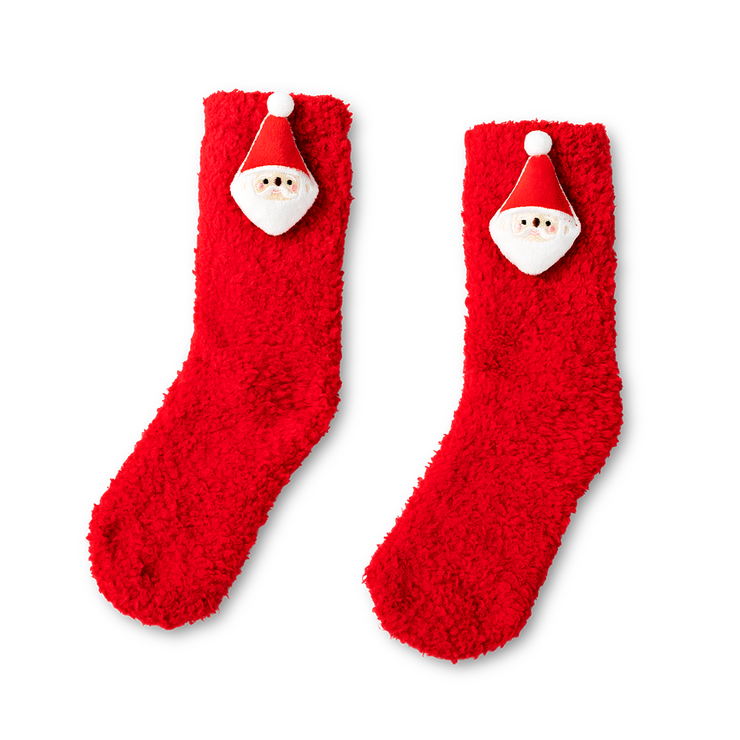 もこもこソックス（サンタ）[品番：ZBRH0012543]｜Flying Tiger