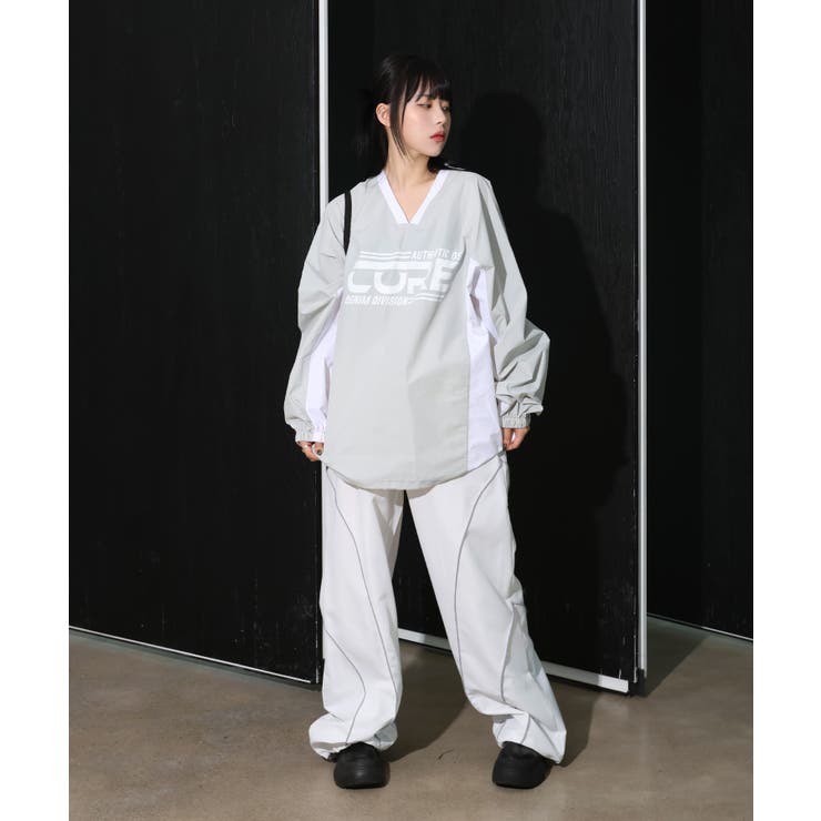 2023AW] [UNISEX] プリントブイネックナイロンパーカー[品番 ...