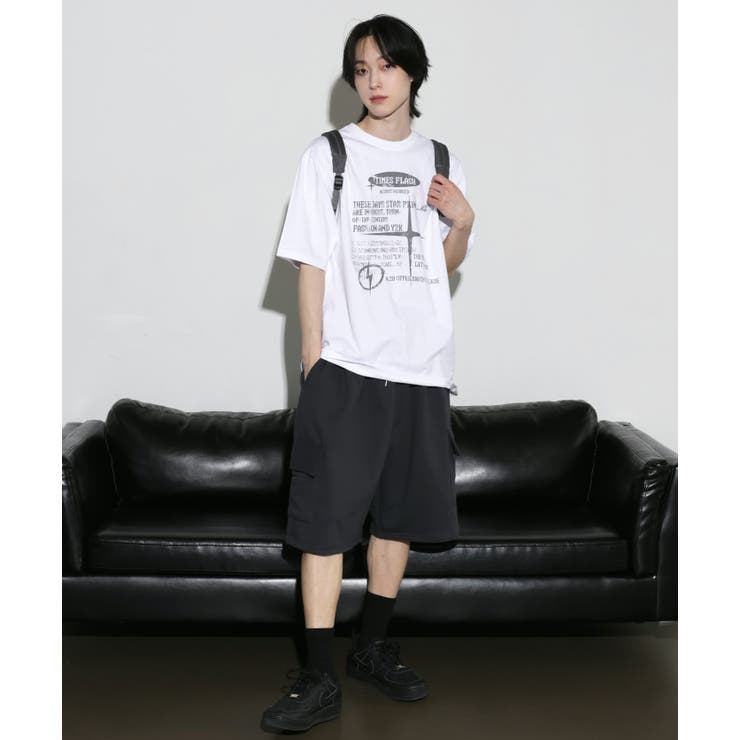 2024SS] [UNISEX]オーバーサイズビンテージプリントTシャツ[品番