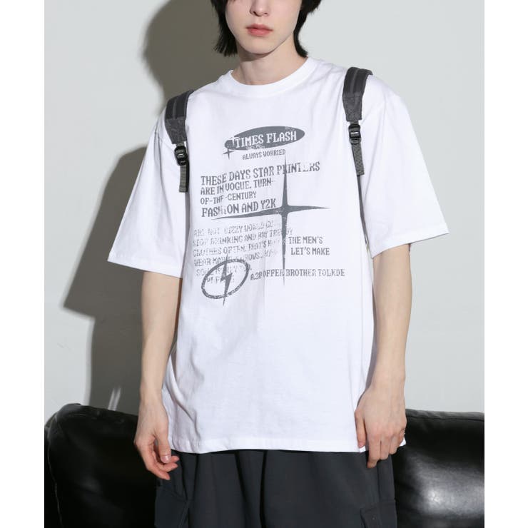 2024SS] [UNISEX]オーバーサイズビンテージプリントTシャツ[品番