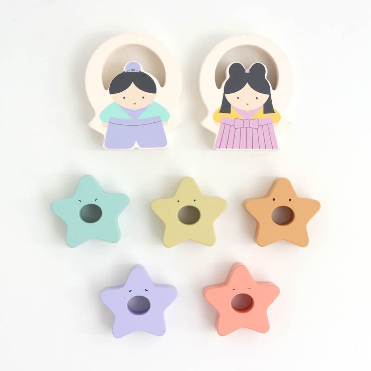 木製 七夕積み木 おり姫とひこ星 | F.O.Online Store | 詳細画像4 